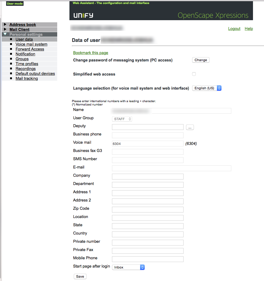 Setting Personal Settings in Your Xpressions User Account
